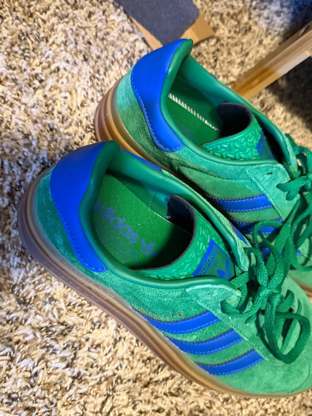 ADIDAS GAZELLE BOLD GREEN BLUE GUM - Picture 6 of 7